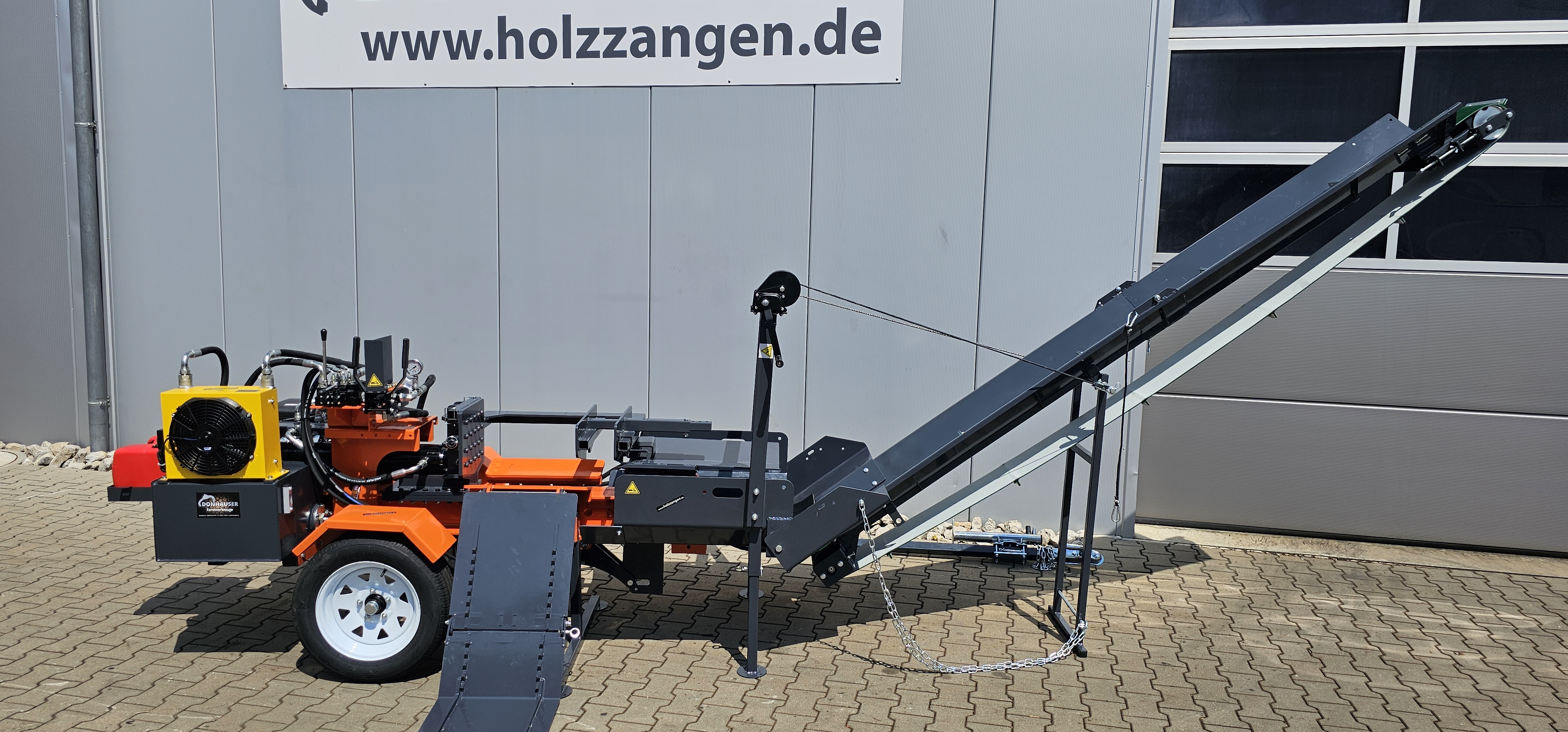 LS37PRO-E Schichtholzspalter mit Elektromotor und Förderband