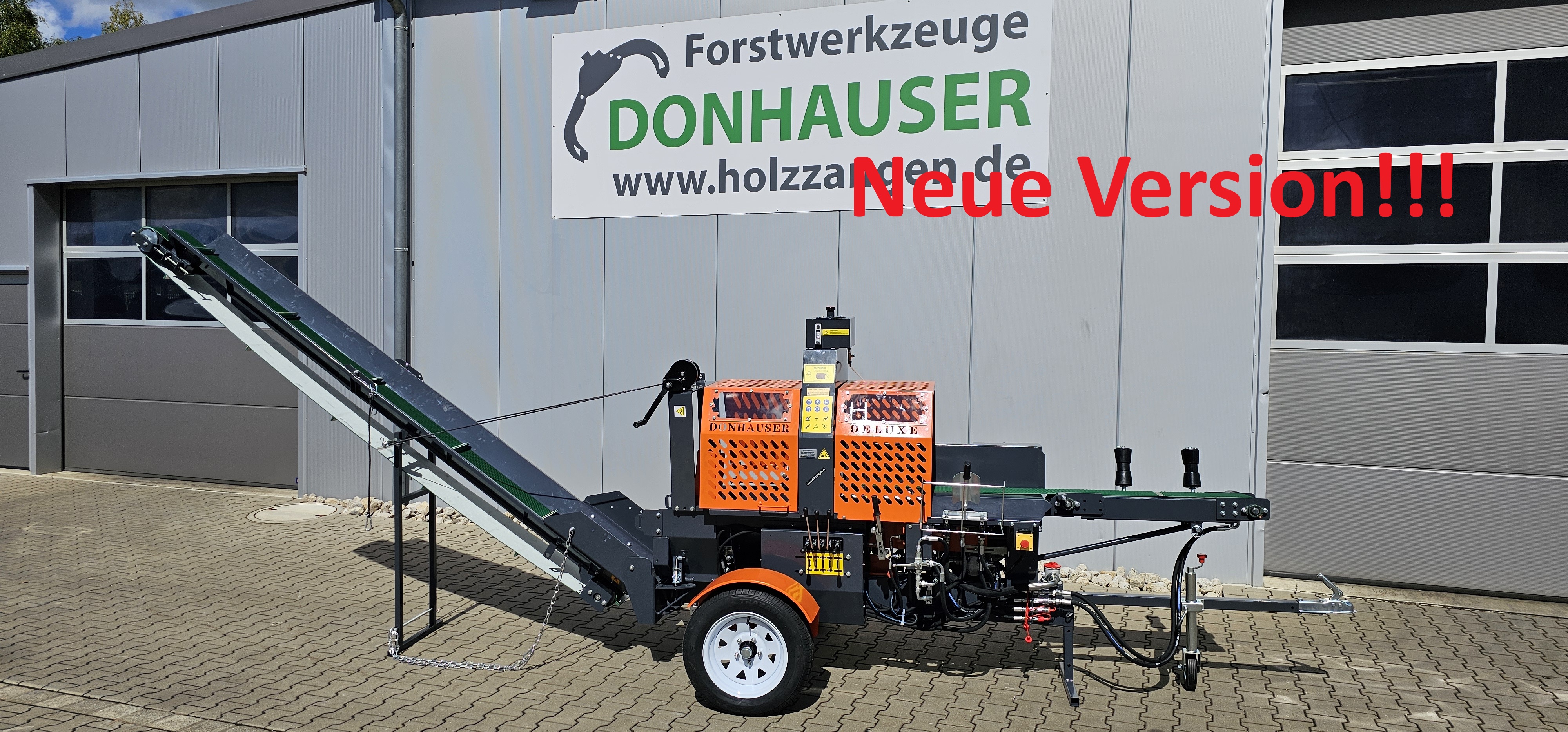 RM7-12 TGA 480 Benzin-Sägespaltautomat Holzspalter Brandneue Version mit gefederter Achse