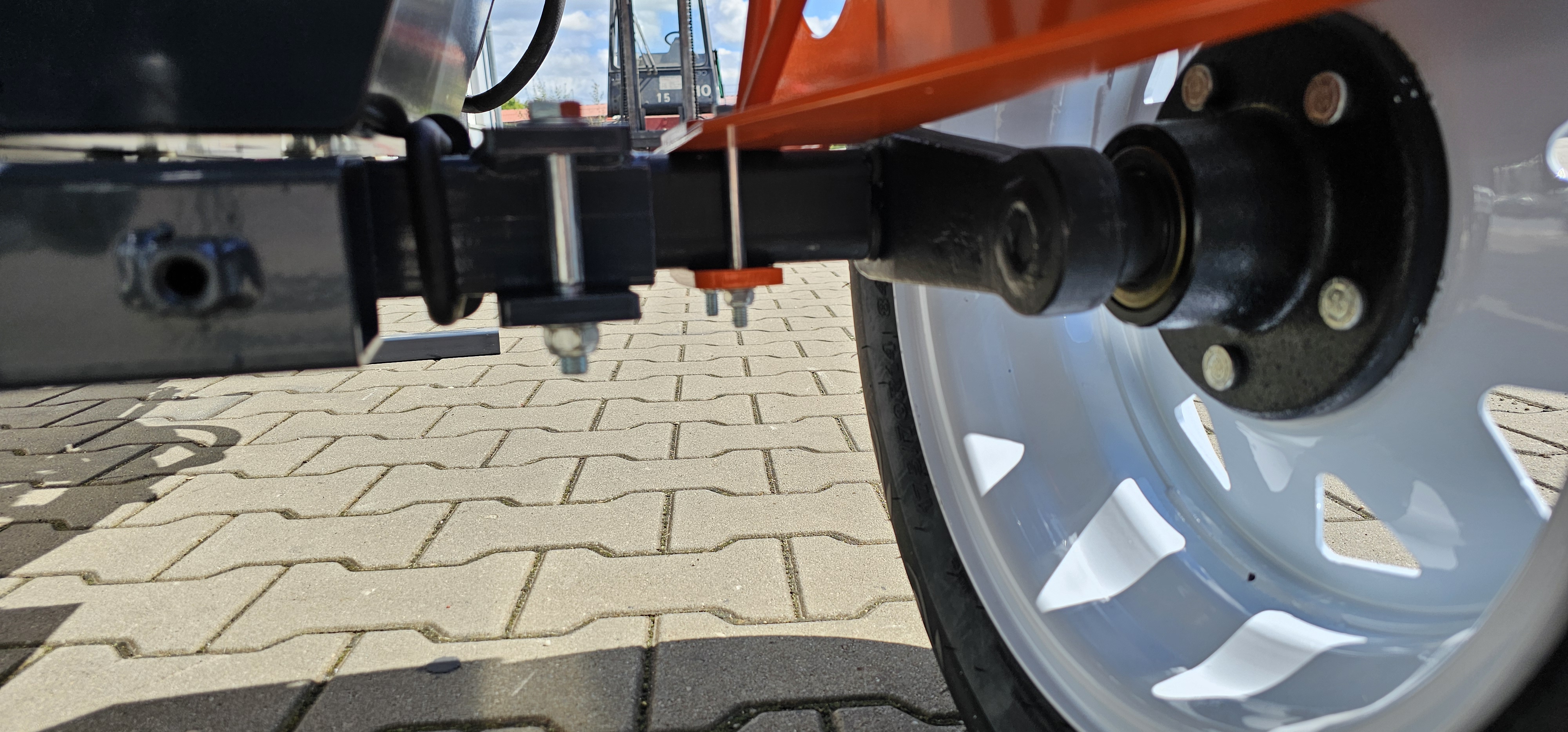 RM7-12 TGA 480 Benzin-Sägespaltautomat Holzspalter Brandneue Version mit gefederter Achse