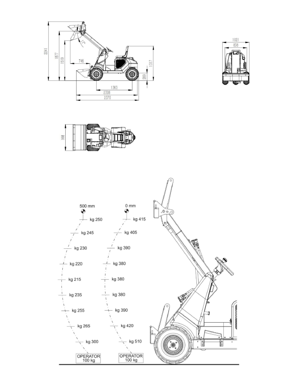 RL300 Dreirad-Minilader