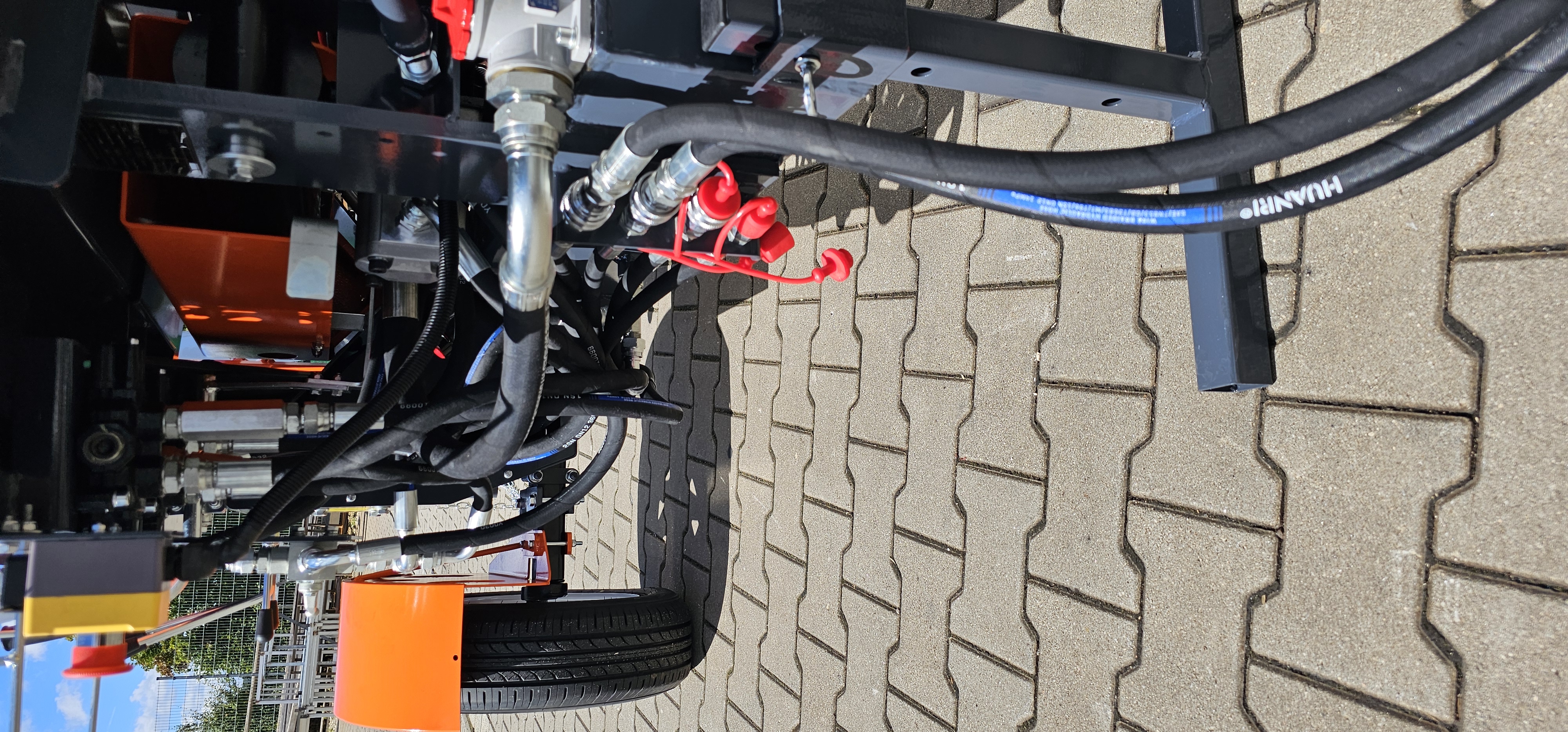 RM7-12 TGA 480 Benzin-Sägespaltautomat Holzspalter Brandneue Version mit gefederter Achse